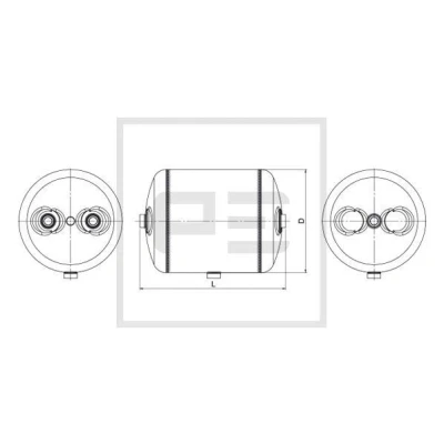 Imagem de PETERS ENNEPETAL 016.223 80A Depósito de ar, sistema ar comprimido