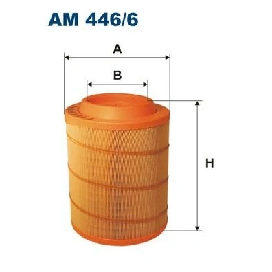Imagem de FILTRON AM 446/6 Filtro de ar 304 227 Cartucho filtrante