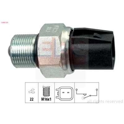 Imagem de EPS 1.860.321 Interruptor, luz de marcha atrás sem aro fixação Made in Italy OE Equivalent