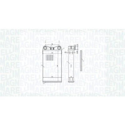 Imagem de MAGNETI MARELLI 350218472000 Radiador Quente AUDI: A4 B6 Avant, B7 Sedan, SEAT: Exeo ST