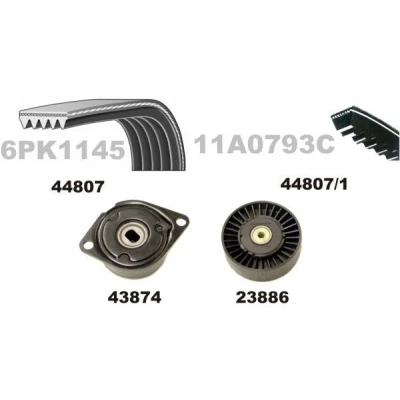 Imagem de MAPCO 73807 Jogo de correias trapezoidais estriadas SEAT: Ibiza 2, Alhambra I, VOLKSWAGEN: Sharan Passat B3/B4 Variant, GOLF 3