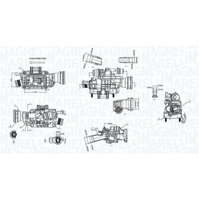 Imagem de MAGNETI MARELLI 352317005080 Termóstato, líquido de refrigeração 92 PEUGEOT: 3008 II SUV, 308 SW 2, 208 I Hatchback, CITROËN: C3 III