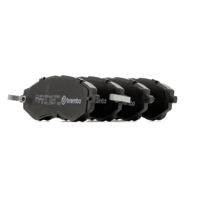 Imagem de BREMBO P 15 002 Jogo de pastilhas para travão disco com avisador sonoro desgaste sem acessórios CHEVROLET: Lacetti Hatchback, Aveo / Kalos Sedan