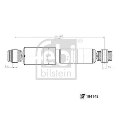 Imagem de FEBI BILSTEIN 194148 Amortecedor VOLKSWAGEN: Caddy 4 Kasten, 3, 3