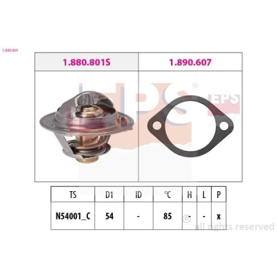 Imagem de FACET 7.8801 Termóstato, líquido de refrigeração 85 54 Made in Italy OE Equivalent com junta HYUNDAI: Getz, Matrix, KIA: Picanto I