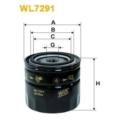 Imagem de Filtros de óleo wix filters wl7291