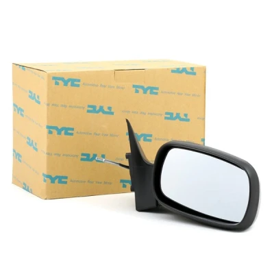 Imagem de Espelho retrovisor Tyc 325 0005 à direita preto ajuste: tirantes, convexo OPEL: Astra F CC, Caravan, Sedan