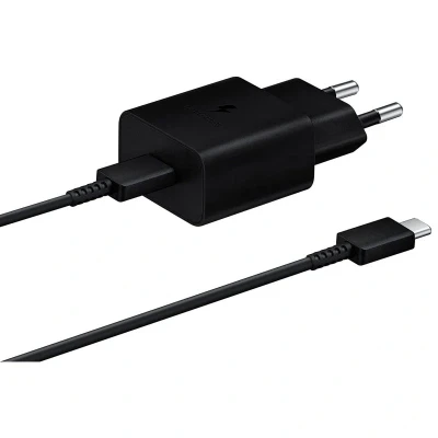 Imagem de Samsung Ep T510 USB C Carregador Rápido 15W + 1 Metro Preto