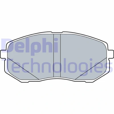 Imagem de DELPHI LP3538 Jogo de pastilhas para travão disco com avisador sonoro desgaste chapa anti ruído sem acessórios HYUNDAI: Tucson