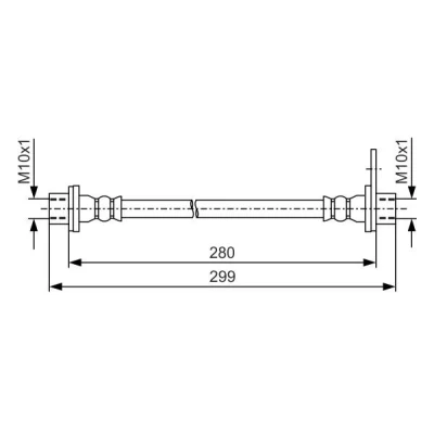 Imagem de BOSCH 1 987 481 440 Mangueira de Travão 280 M10x1