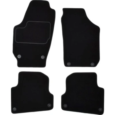 Imagem de MAMMOOTH A041 SKO35 PRM 01 Conjunto de tapete chão Têxtil à frente e atrás 4 preto medida SKODA: Fabia 2