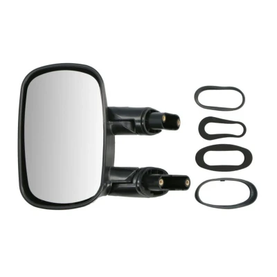 Imagem de espelho retrovisor Tyc 309 0056 esquerda preto convexo, para regulação manual do FIAT: Doblo I Cargo