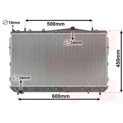 Imagem de VAN WEZEL 81002073 Radiador, arrefecimento do motor Alumínio 370 685 16 Aletas de refrigeração soldadas CHEVROLET: Nubira Sedan, Carrinha