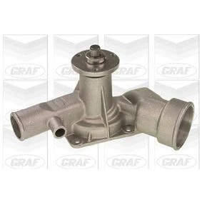 Imagem de GRAF PA108 Bomba de água com junta mecânico Ferro fundido para accionamento da correia trapezoidal estriada OPEL: Corsa A CC, Kadett C Coupe