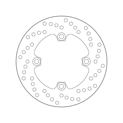 Imagem de BREMBO Disco de travão Fixed , Serie Oro traseira 220mm 5mm 4 perfurado 68B40747 Discos