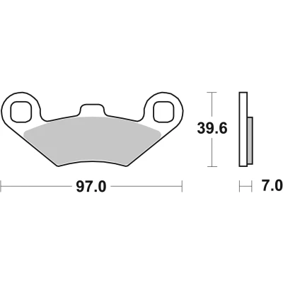 Imagem de BREMBO Sinter Offroad Jogo de pastilhas para travão disco à frente 07PO02SD