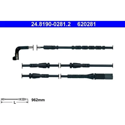 Imagem de ATE 24.8190 0281.2 Sensor de Desgaste Pastilha Freio BMW: X5, X6