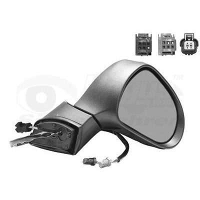Imagem de Espelho retrovisor Van Wezel 4029808 à direita com subcapa completo, convexo, para regulação eléctrica dos espelhos, aquecível, sensor de