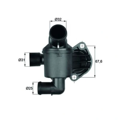 Imagem de MAHLE ORIGINAL TI 35 87 Termóstato, líquido de refrigeração com junta