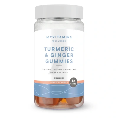 Imagem de Myvitamins Turmeric &amp; Ginger Gummies 60gummies Pêssego