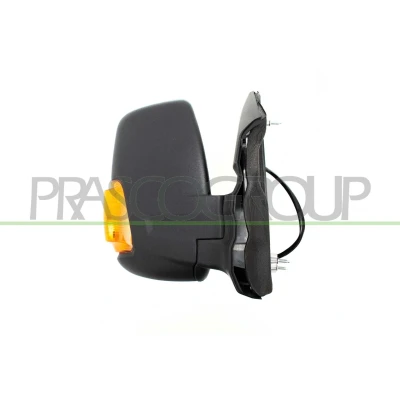 Imagem de espelho retrovisor Prasco FD9137105 à direita preto laranja elétrico aquecível, Braço do curto, convexo FORD: Transit Mk7 Van