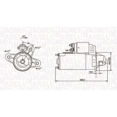 Imagem de MAGNETI MARELLI 063720977010 Motor de arranque 12 2,2 13 FORD: Transit Mk4 Camião plataforma/Chassis, Van, Mk3 Van