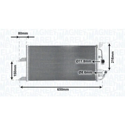 Imagem de MAGNETI MARELLI 350203852000 Condensador 520x280x35 280 520 35