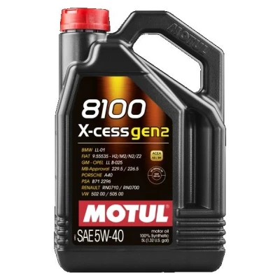 Imagem de Motul 8100 X CESS GEN2 5W 40 5l Óleo do motor 109776 BMW: 3 Coupe, 5 Sedan, 2 VOLKSWAGEN: Polo V Hatchback, Golf 7, Bora Sedan