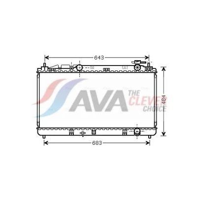 Imagem de AVA COOLING SYSTEMS Radiador, arrefecimento do motor Alumínio 400mm 738mm 16mm sem depósito de compensação Aletas refrigeração soldadas TO2598