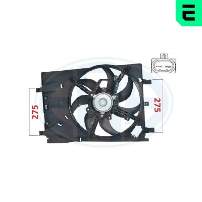 Imagem de ERA 352077 Ventilador de Radiador 12 OPEL: Corsa D Hatchback, FIAT: Punto Evo Hatchback