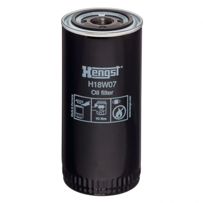 Imagem de HENGST FILTER H18W07 Filtro de óleo 1 12 UNF aparafusado
