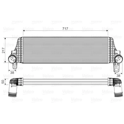 Imagem de VALEO 818659 Intercooler sem válvula de recirculação dos gases escape