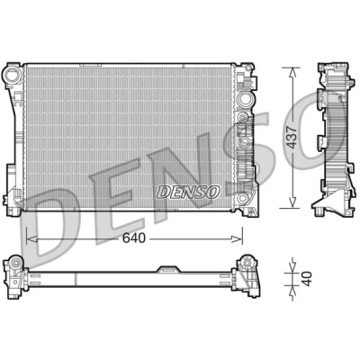 Imagem de DENSO DER10007 Ventilador de Radiador 305 12 200/260 FORD: Focus Mk1 Hatchback