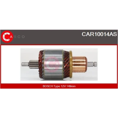 Imagem de CASCO CAR10014AS Induzido, motor de arranque 12V 2,20kW