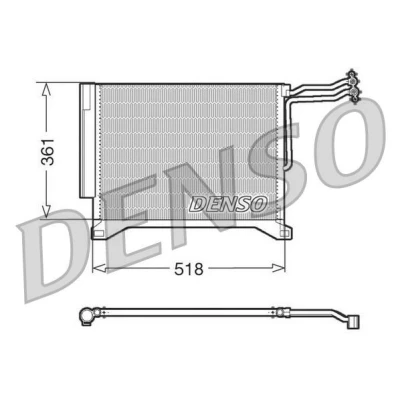 Imagem de DENSO DCN05100 Condensador com secador 518x361x16 R 134a 518