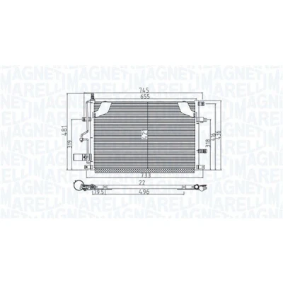 Imagem de MAGNETI MARELLI 350203914000 Condensador 655x421x22 421 655 22