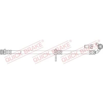 Imagem de QUICK BRAKE 50.843X Mangueira de Travão 490mm M10x1 com rosca interior, exterior