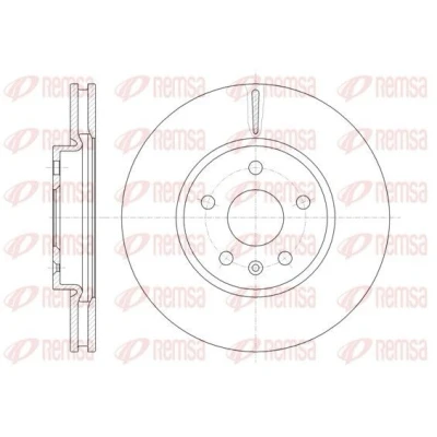 Imagem de REMSA 61286.10 Disco de travão Eixo dianteiro 321, 321 30 5 ventilado OPEL: Insignia A Sports Tourer, Sedan, Hatchback