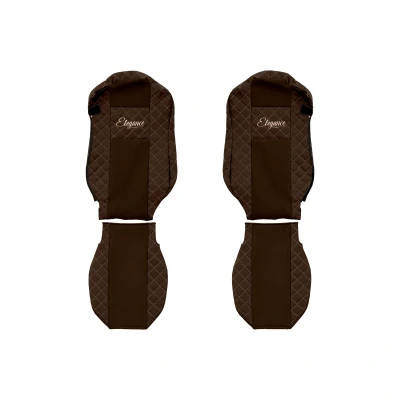 Imagem de F CORE Elegance FX13 BROWN Capa para banco de automóvel castanho Estampado Couro artificial à frente