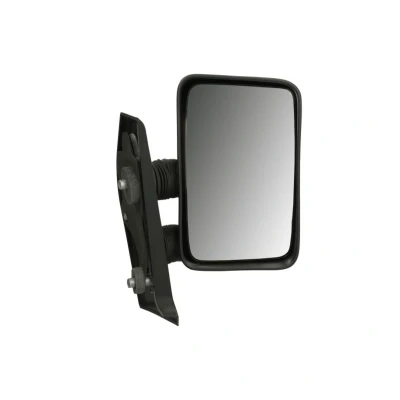 Imagem de espelho retrovisor Tyc 305 0105 à direita preto convexo, Braço do curto, para regulação manual
