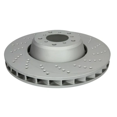 Imagem de ATE 24.0136 0116.2 disco de travão 374,0 36,0 5 120,0 duas peças, perfurado/ventilado revestido alto carbono com parafusos