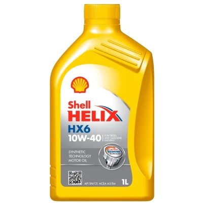 Imagem de Shell Helix HX6 10W 40 1l Óleo do motor 550053775 MERCEDES BENZ: Classe C Sedan, A, T modell, VOLKSWAGEN: Polo IV Hatchback, Golf 4