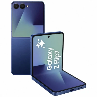 Imagem de Samsung Galaxy Z Flip7 12GB/512GB Telefone Dobrável Azul Intenso com AI