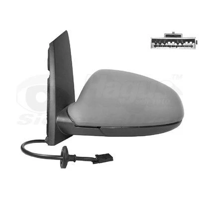 Imagem de Espelho retrovisor Van Wezel 3749807 esquerda com subcapa completo, não esférico, para regulação eléctrica dos espelhos, aquecível