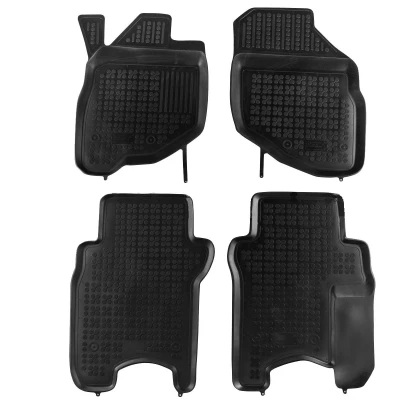 Imagem de REZAW PLAST 200920 Conjunto de tapete chão Borracha à frente e atrás preto HONDA: CIVIC 10