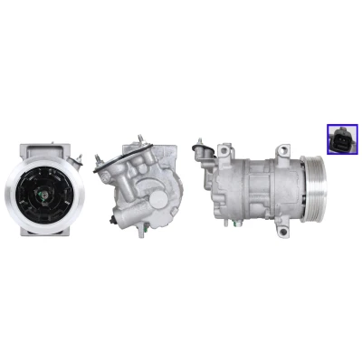 Imagem de LUCAS ACP01237 Compressor PAG 46 YF R134a, R1234yf com juntas PEUGEOT: 208 I Hatchback, 2008 Carrinha