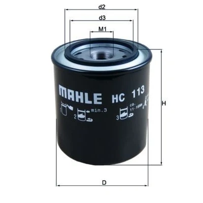 Imagem de MAHLE ORIGINAL HC 113 Filtro de Transmissão