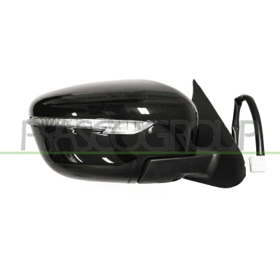 Imagem de Espelho retrovisor Prasco DS7027303 à direita preto elétrico convexo, sem cor