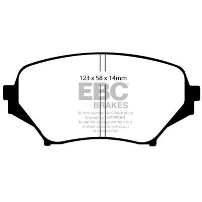 Imagem de Jogo de pastilhas para travão disco EBC Brakes DP51774NDX