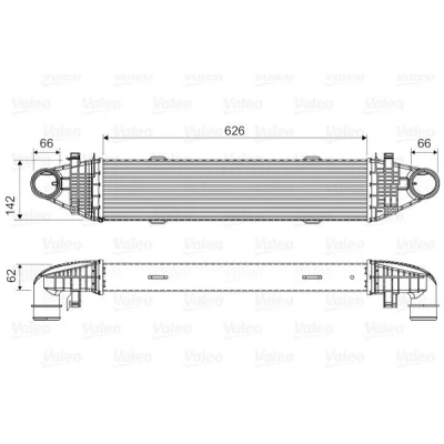 Imagem de VALEO 818617 Intercooler sem válvula de recirculação dos gases escape MERCEDES BENZ: Classe C T modell